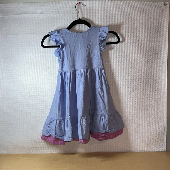 MILLIE LOVES LILY Flutter Sleeve Pinafore Girls Dress Size 6 - Picture 5 of 6